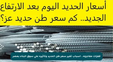 قفزات مفاجئة.. أسباب تغير سعر طن الحديد وتأثيره على سوق البناء بمصر